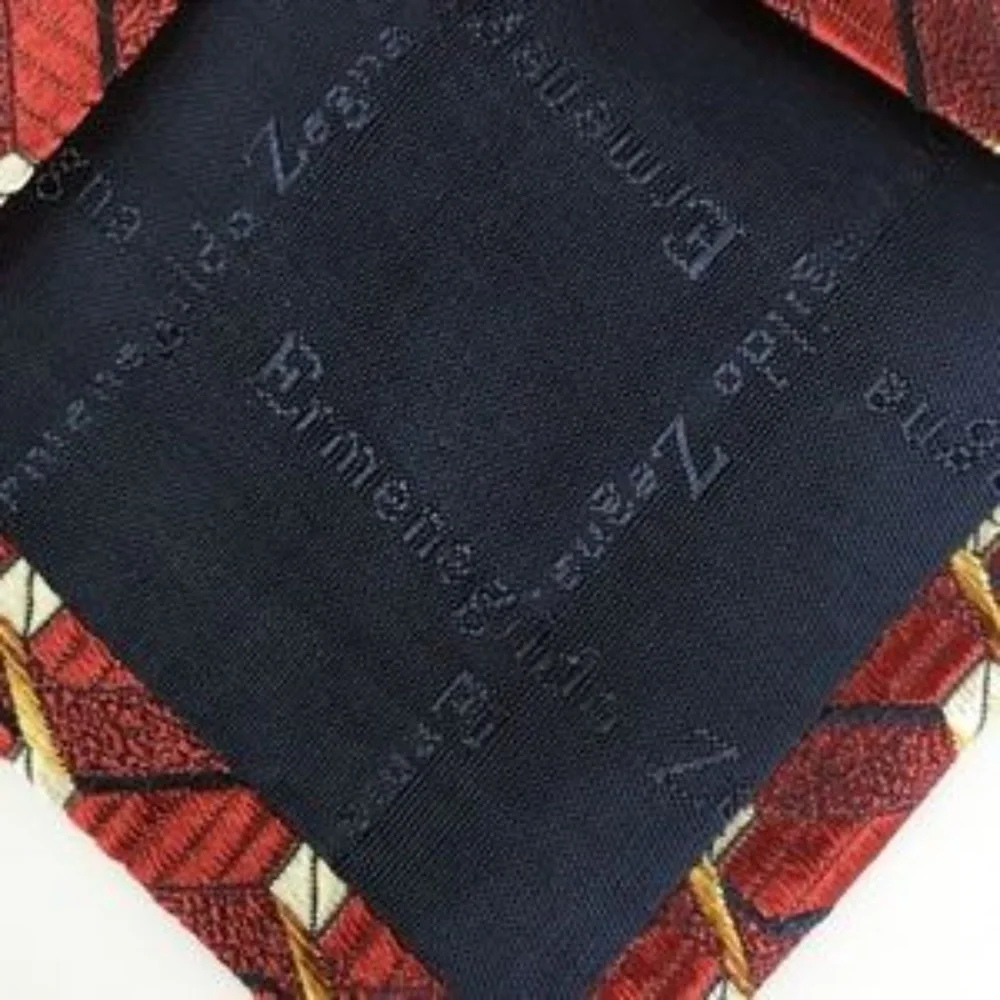 Ermenegildo Zegna measurements tie silk